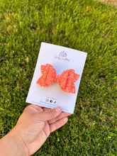 Load image into Gallery viewer, Faux Leather Hair Bow | Summer Fantasy Beauty Hair Bows