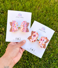 Load image into Gallery viewer, Faux Leather Hair Bow | Ice Cream Beauty Hair Bows