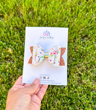 Load image into Gallery viewer, Faux Leather Hair Bow | Ice Cream Beauty Hair Bows