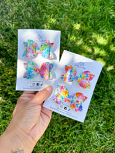 Load image into Gallery viewer, Faux Leather Pigtails | Summer Floral Pigtails