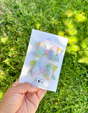 Load image into Gallery viewer, Faux Leather Pigtails | Summer Print Pigtails