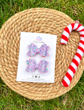 Load image into Gallery viewer, Faux Leather Pigtails | Christmas Mini Pigtails