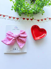 Load image into Gallery viewer, Cotton Hair Bow | Valentine Cotton Hair Bows