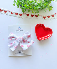 Load image into Gallery viewer, Cotton Hair Bow | Valentine Cotton Hair Bows