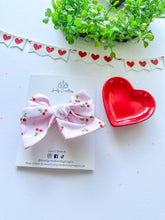 Load image into Gallery viewer, Cotton Hair Bow | Valentine Cotton Hair Bows