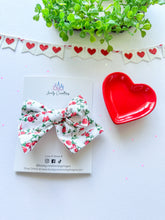 Load image into Gallery viewer, Cotton Hair Bow | Valentine Cotton Hair Bows