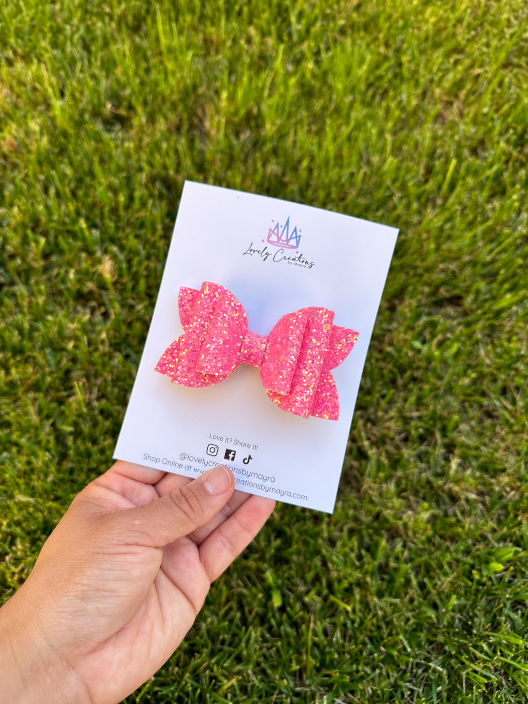 Faux Leather Hair Bow | Summer Fantasy Beauty Hair Bows