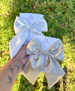 Coquette Hair Bows | Cream/Champagne Hair Bows